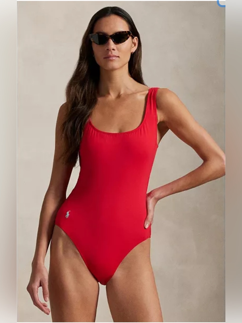 Polo Ralph Lauren Martinique Swimsuit Cruise Red